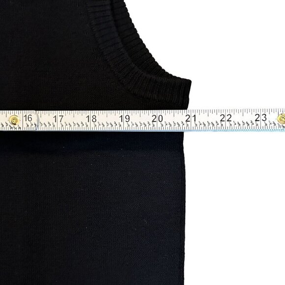 VTG 90's Lands End Sweater Vest Men's Size L Black Pullover - Golf Style #P1492 - Picture 6 of 9